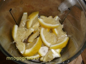 лимон нарезать и смолоть... фото