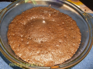 шоколадный торт - испеченный корж фото